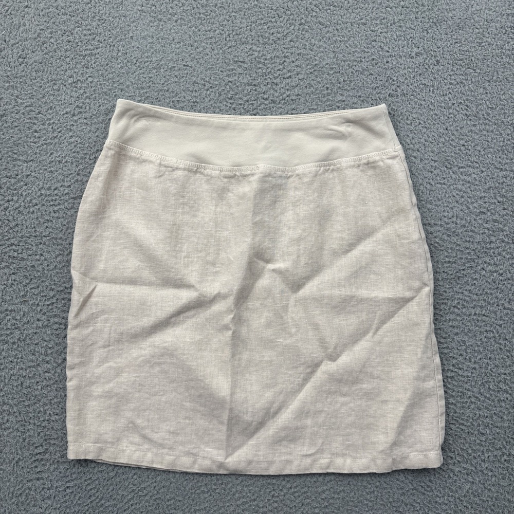 Cut Loose 100% Linen Skirt Minimalist Lagenlook Granola Girl Women's Small